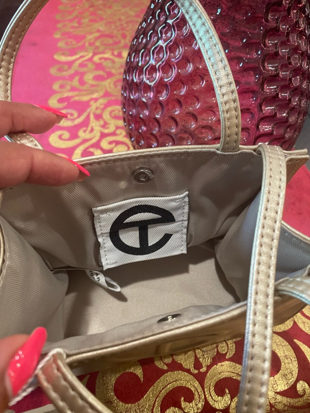 TELFAR Small Gold Shopping Bag - Picture 3 of 5